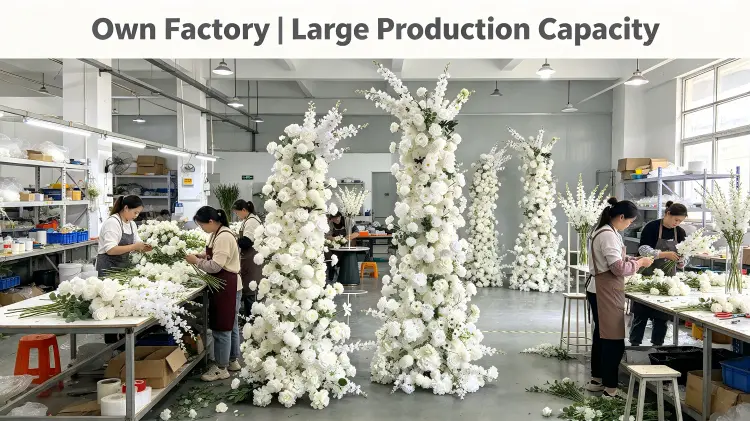 Factory Workers Delphinium Stand Test Three-Point Tie Ping Pong Distribution Crescent Arch Production