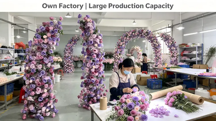 Factory Workers Drape Skeleton Burrito Roll Packing Waterfall Crescent Arch Production