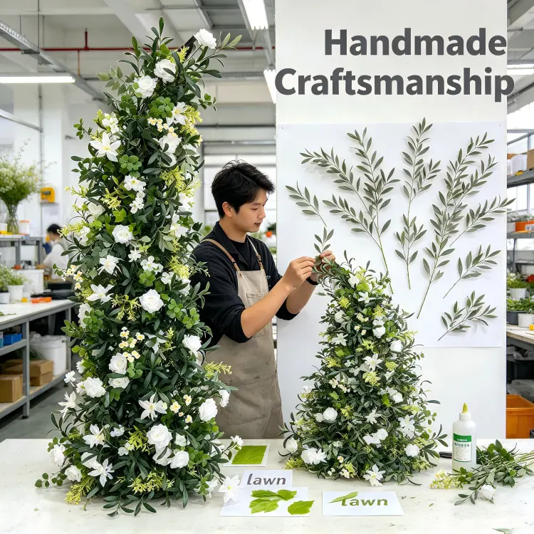 Artisan Olive Branch Sample Wall Color Match Leaf Glue Reinforcement Close-Up