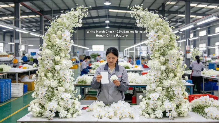 Factory Workers White Match Check Daylight White Sample Orchid Protection Seal Petal Wrapping