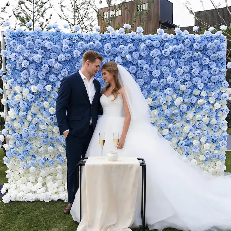 Rose Wall Backdrop – Wholesale Artificial Rose Flower Wall