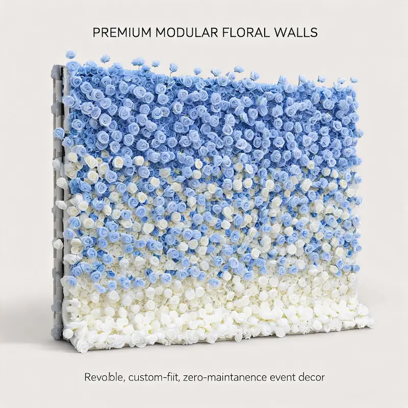 Rose Wall Backdrop – Wholesale Artificial Rose Flower Wall