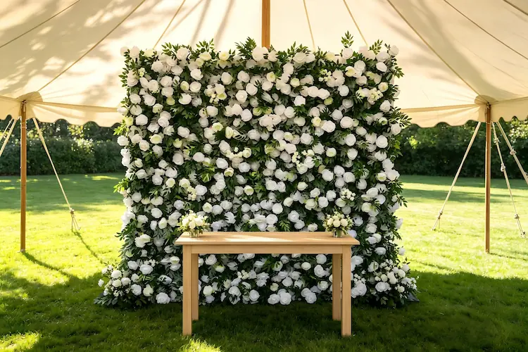 8x8ft roll up flower wall backdrop outdoor wedding portable design