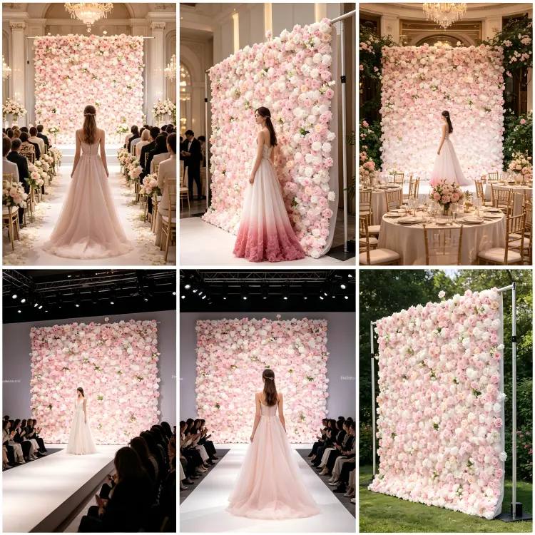 global flower wall client case studies wedding events worldwide