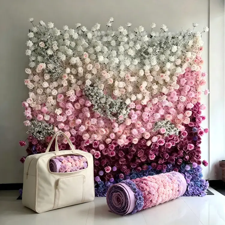 foldable flower wall carrying bag portable packaging storage