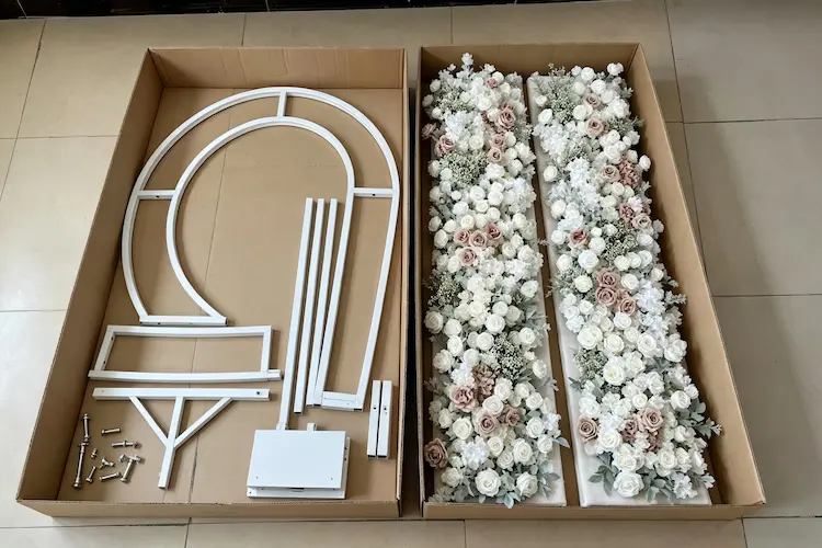 artificial flower arch packaging foldable carton box