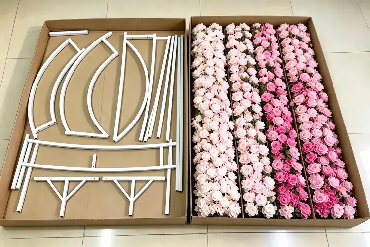 artificial flower arch packaging foldable carton box