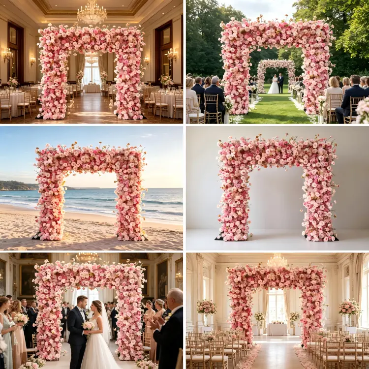 global wedding flower arch client case studies
