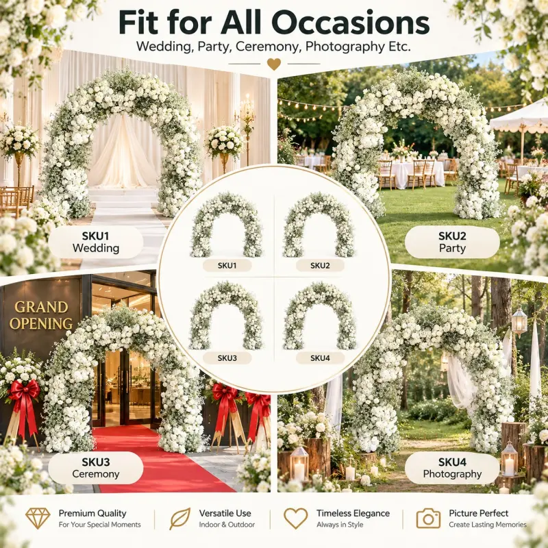 Floral Arch Backdrop – Wedding Floral Backdrop Arch
