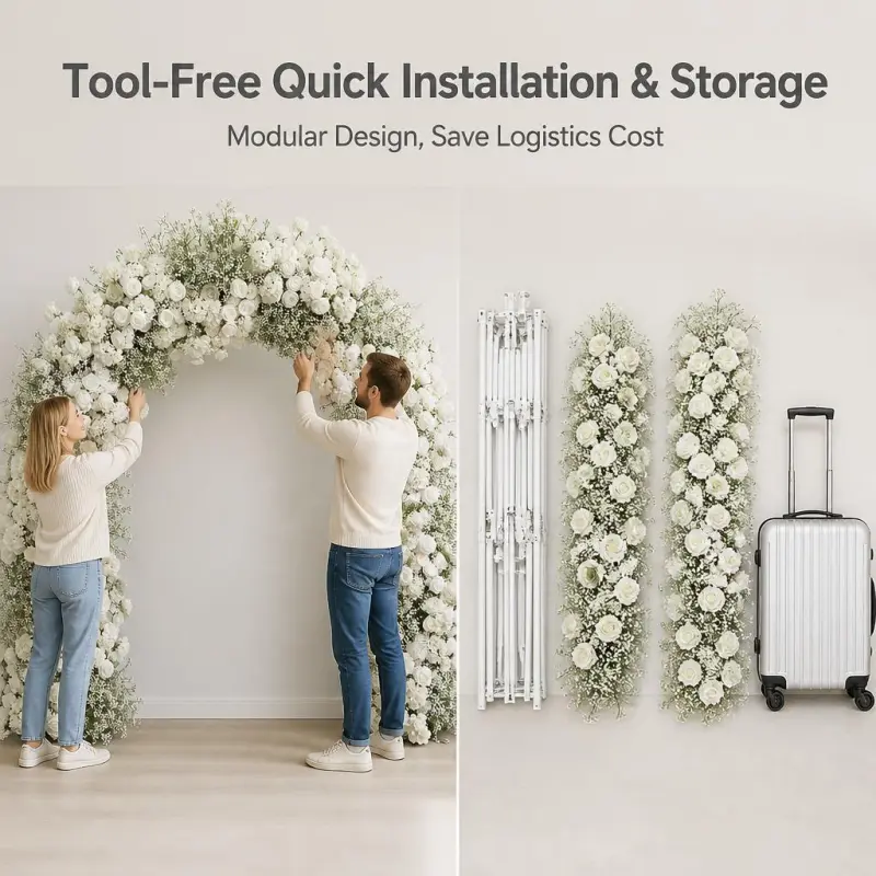 Floral Arch Backdrop – Wedding Floral Backdrop Arch