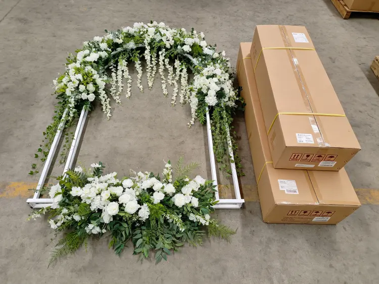 Flower Arch Disassembled Flat Packaging Carton Box Shipping Protection for Bulk Wholesale Orders