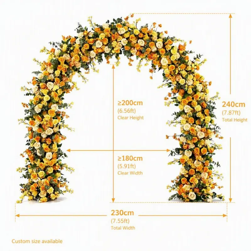 Rose Gold Flower Arch – Rose Gold Wedding Arch