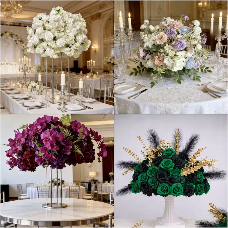 White Flower Ball – Artificial White Rose Flower Ball（Pure White Rose Ball for Weddings, Events & Displays）