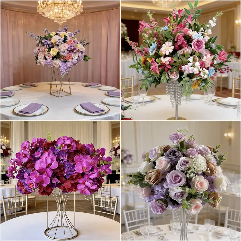 Flower Ball Centerpieces – Artificial Flower Ball for Table（Versatile Floral Decor for Weddings, Parties & Events）