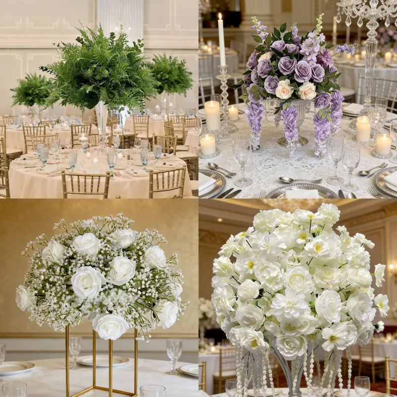 Flower Ball Centerpieces – Artificial Flower Ball for Table（Versatile Floral Decor for Weddings, Parties & Events）