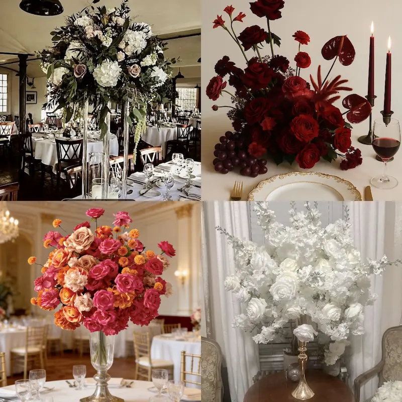Flower Ball Centerpieces – Artificial Flower Ball for Table（Versatile Floral Decor for Weddings, Parties & Events）