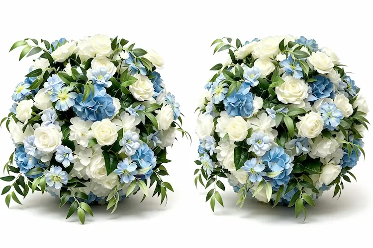 artificial flower ball centerpiece product view 360 degree