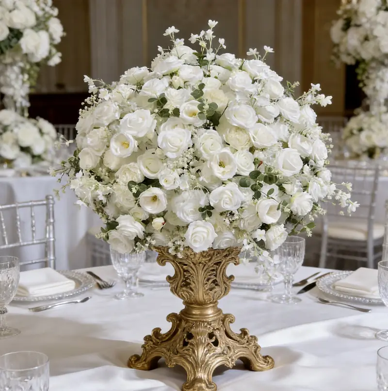 Flower Arrangement Wedding – Artificial Flower Ball Centerpiece（Elegant Floral Ball for Wedding Tables & Displays）