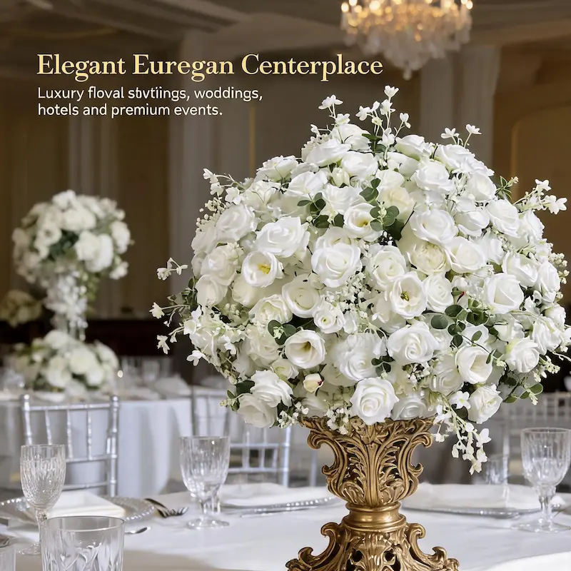 Flower Arrangement Wedding – Artificial Flower Ball Centerpiece（Elegant Floral Ball for Wedding Tables & Displays）