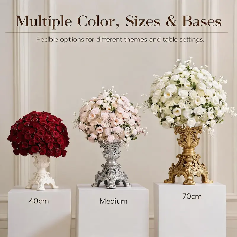 Flower Arrangement Wedding – Artificial Flower Ball Centerpiece（Elegant Floral Ball for Wedding Tables & Displays）