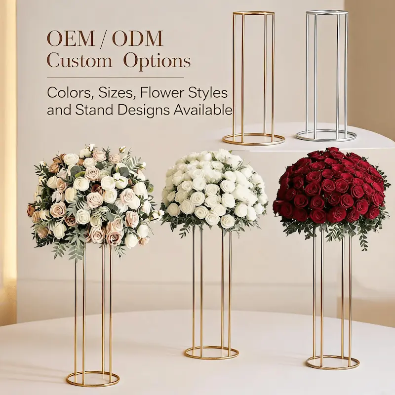Flower Ball for Wedding – Artificial Flower Ball Decoration（Versatile Floral Ball for Wedding Ceremonies & Receptions）
