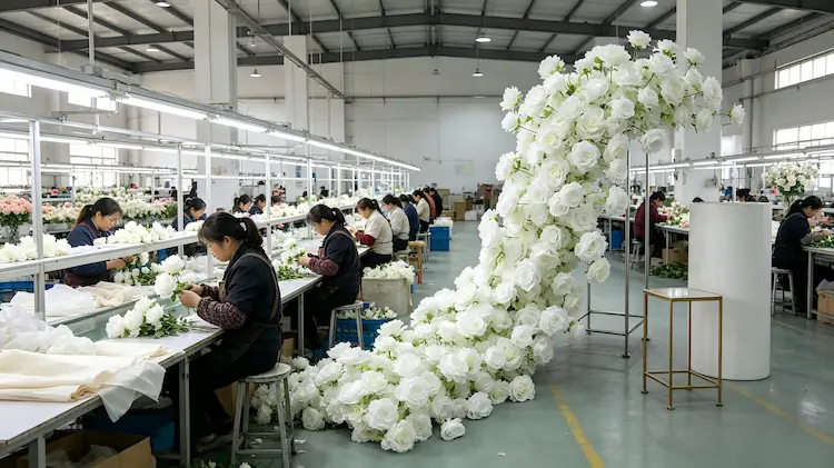 flower runner factory production line