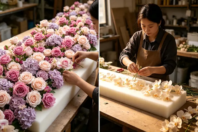 wedding flower runner factory production line