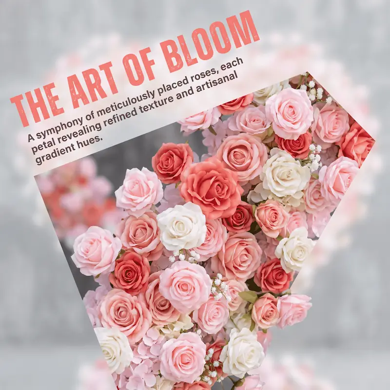 8ft Heart Shaped Flower Backdrop Heavy Duty Stand – Wedding