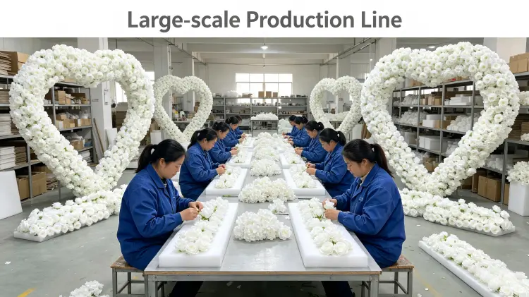 artificial flower factory production line workshop