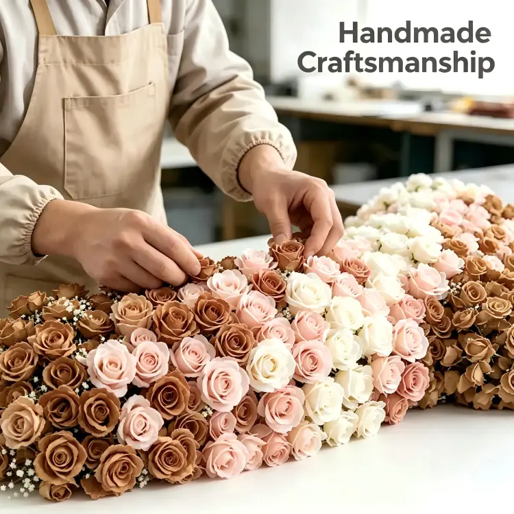 handmade artificial flower arrangement craftsmanship