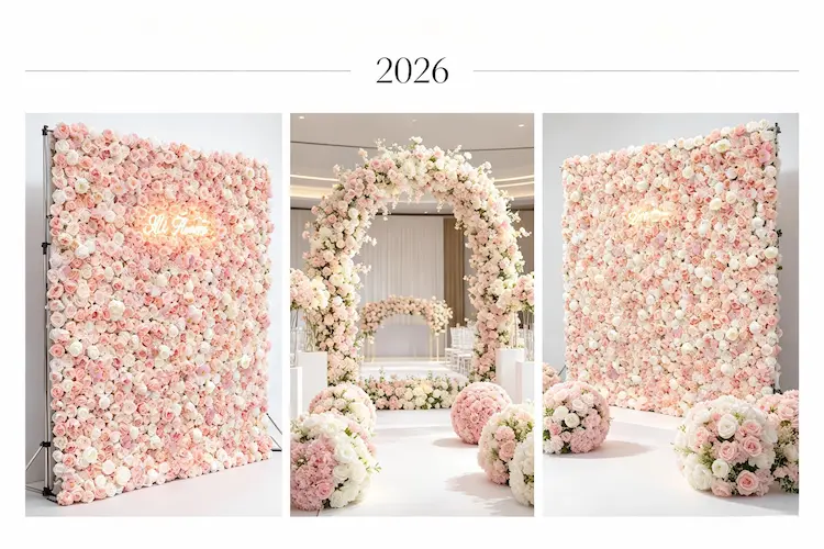 2026 Wedding Floral Trends: Why Artificial Flower Walls Are Taking Over