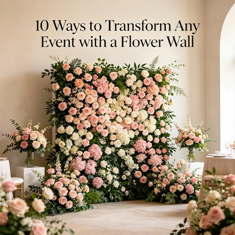 10 Ways to Transform Any Event with a Flower Wall