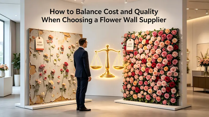 How to Balance Cost and Quality When Choosing a Flower Wall Supplier