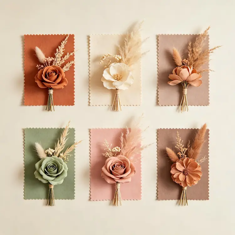 earthy boho wedding color palette