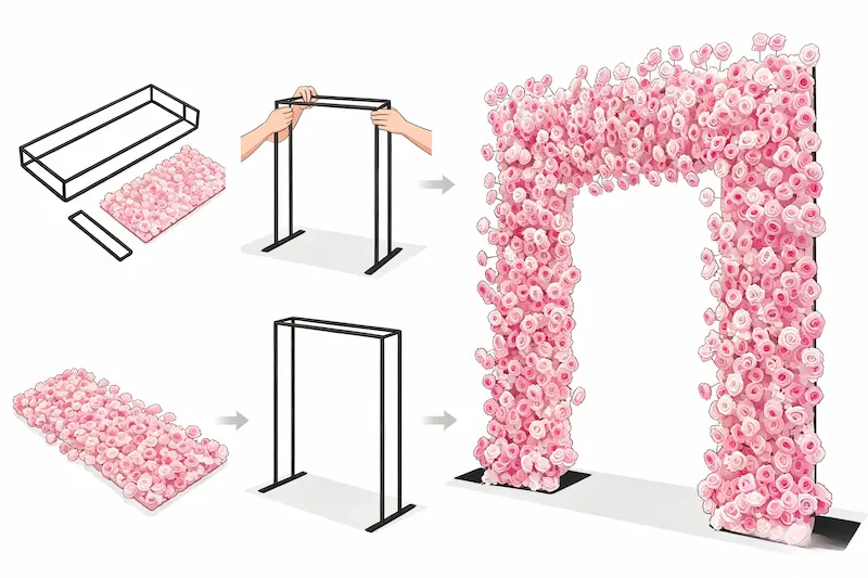How to Set Up a Flower Arch in 10 Minutes (Step-by-Step)
