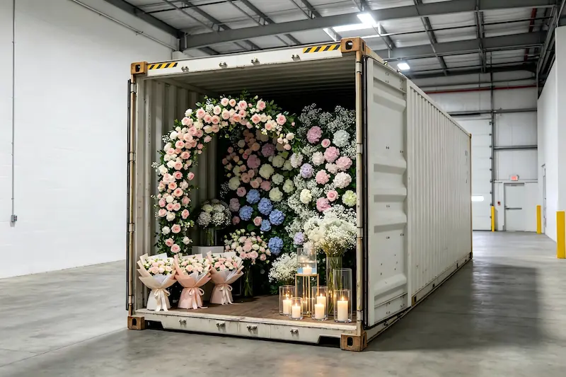 integrated wedding floral package shipping Xibo Floral