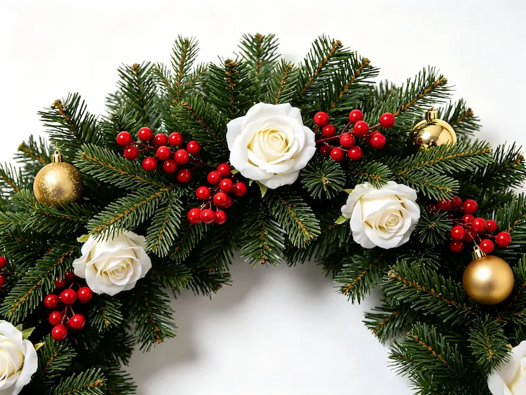 oversized Christmas wreath commercial holiday decor