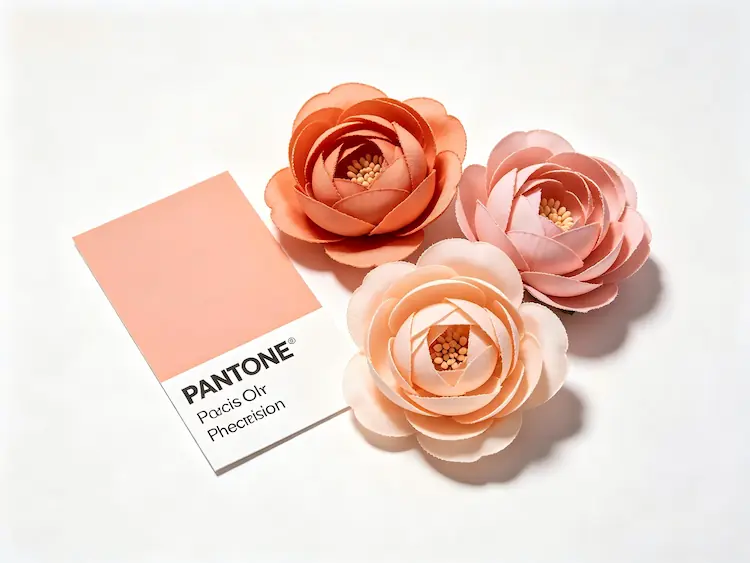 Pantone color matching floral installation
