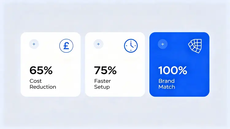 sports event floral cost savings results infographic